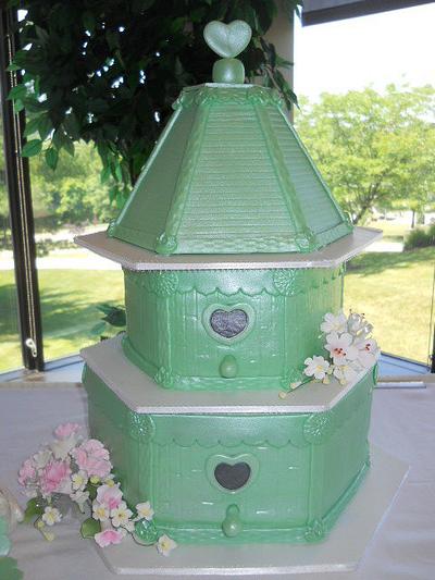 Birdhouse Cake - Cake by SweetBoutique