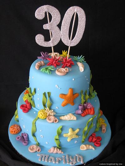 Water themed cake - Cake by Cakes Inspired by me