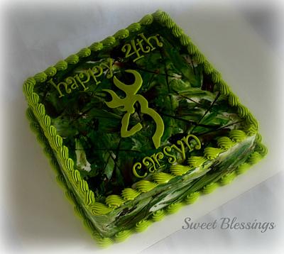 Camo Cake - Cake by SweetBlessings