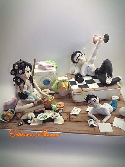 Family  - Cake by Sabrina Adamo 