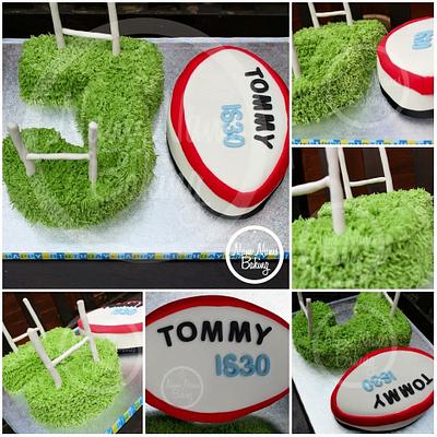 30th Rugby Cake - Cake by Num Nums