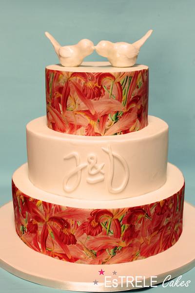 Invite inspired wedding  - Cake by Estrele Cakes 