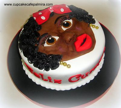Woman Black cake - Cake by Cupcake Cafe Palmira