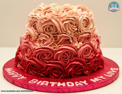 Pink hue - Cake by Lakshmi  Supin