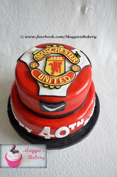 Manchester United Cake - Cake by Maggies Cakes Bangor 