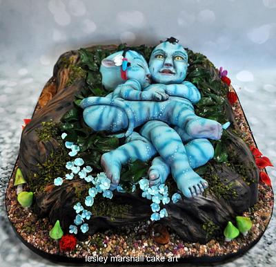 Avatar Babies - Cake by Lesley Marshall cake art