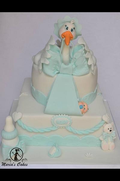 Baby shower cake - Cake by Marias-cakes