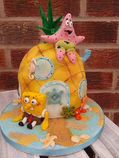 Who lives in a Pineapple under the sea......?? - Cake by Karen's Kakery