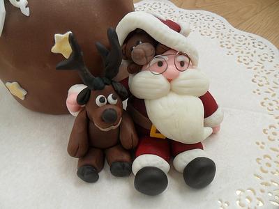 Santa cake topper - Cake by Clara