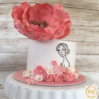 Lady birthday cake - Cake by Radha's Bespoke Bakes 