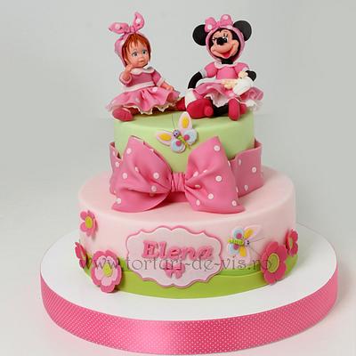 Elena and Minnie Mouse - Cake by Viorica Dinu