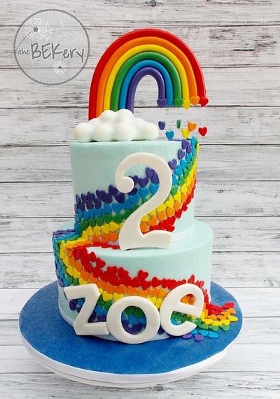 Rainbow Cake - Cake by Rebecca Landry