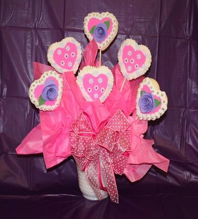 Cookie Bouquet  - Cake by TriciaH