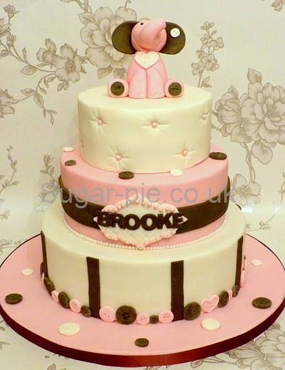 Elephant christening cake - Cake by Sugar-pie