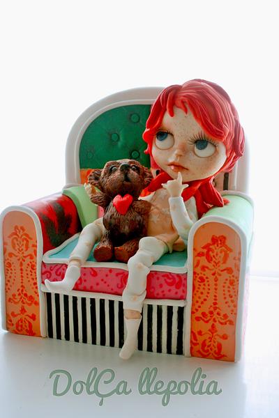 Blythe and teddy bear - Cake by PALOMA SEMPERE GRAS