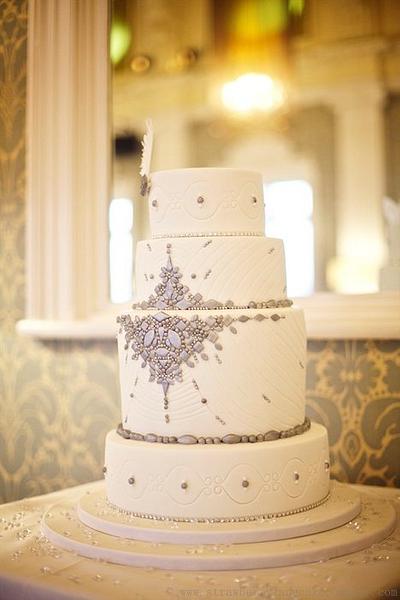 Vintage Jewellery Wedding Cake - Cake by Strawberry Lane Cake Company