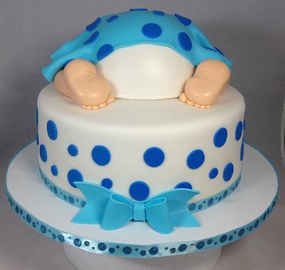 Mom and Dad baby shower cake - Cake by Cakes by Maray