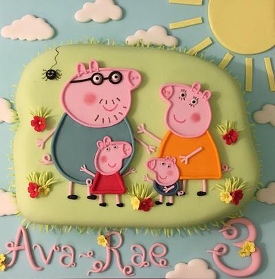 Peppa pig and family  - Cake by Shereen