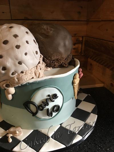 Ice cream tub  - Cake by Liz
