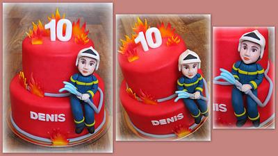 Young Fireman - Cake by Lenka