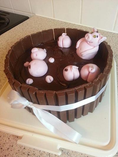 Pigs in Mud - Cake by Rebecca Mason