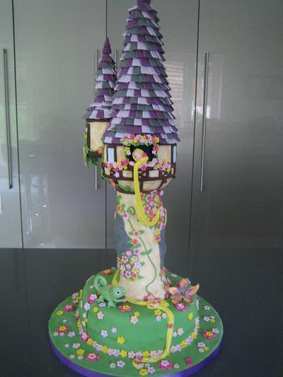 Tangled - Rapunzel Tower Cake - Cake by minkyman