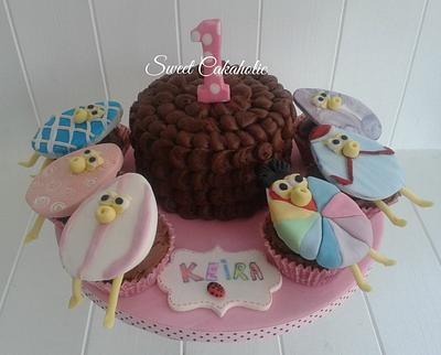 Grand daughter's 1st birthday  - Cake by SweetCakeaholic1