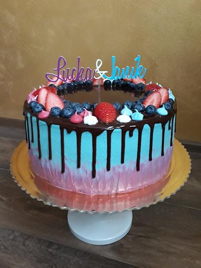 Cake fruit - Cake by Moniena