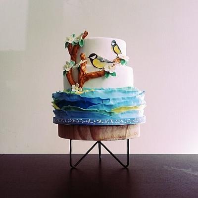 Birds cake - Cake by Bakverhalen - Angelique