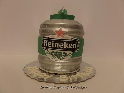 Keineken Keg - Cake by Isolda's Custom Cake Design