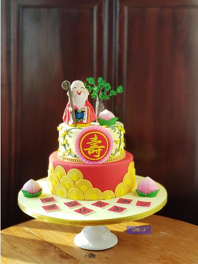 The God of Longevity Cake - Cake by Ms. V