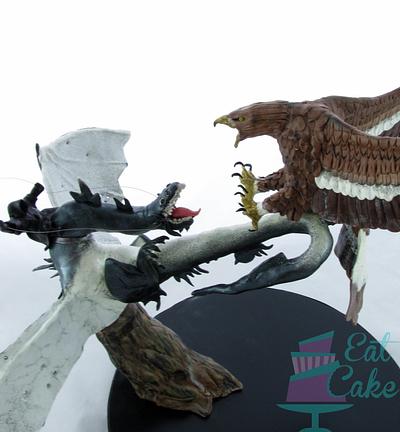 Cakes From Middle Earth - Fell Beast VS Eagle - Cake by Eat Cake