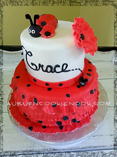 Ladybug Birthday Cake - Cake by Cookie Nook