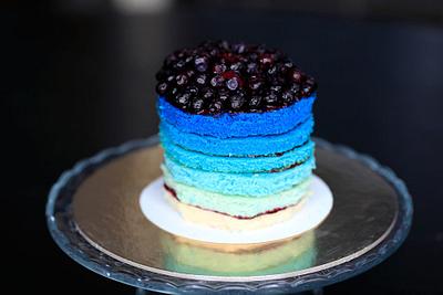 Blue rainbow - Cake by Sweet Alchemy Amsterdam