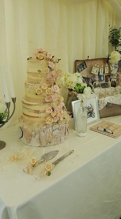 Naked Wedding Cake - Cake by pattacake
