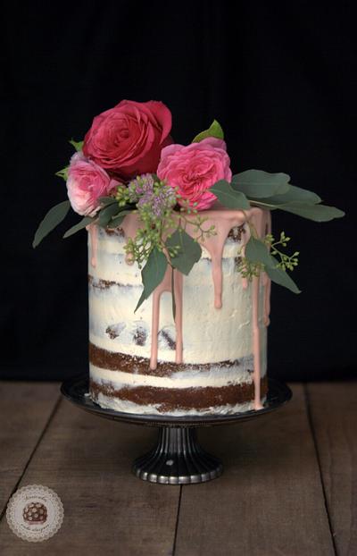 Naked Roses cake - Mericakes Cake designer - Cake by Mericakes