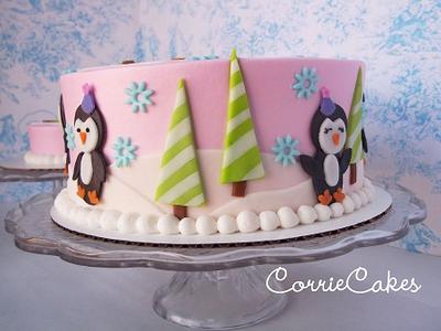 1st birthday Penguins - Cake by Corrie