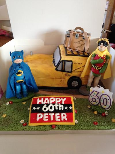 Only fools and Horses batman and robin cake - Cake by Polliecakes