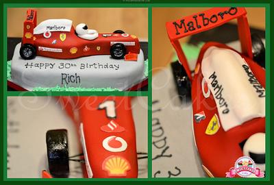 F1 Racing Car - Cake by Farida Hagi