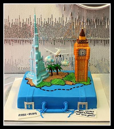 Burj Khalifa and Big Ben Cake - Cake by The House of Cakes Dubai