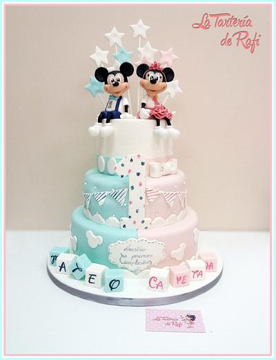 ⭐ Mickey twins ⭐ - Cake by Rafaela Carrasco (La Tartería de Rafi)