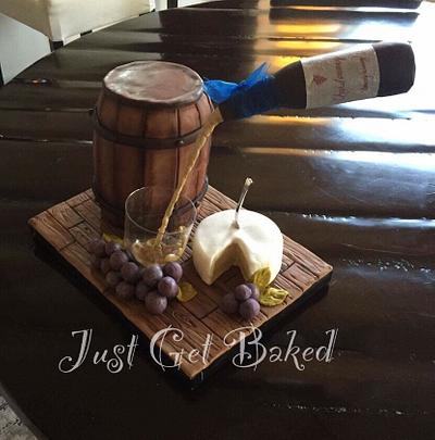 A little Wine with that Cheese?! - Cake by Kyrie ~ Just Get Baked