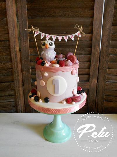 Owl - Cake by Petra Krátká (Petu Cakes)