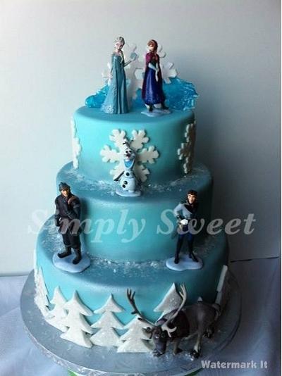 Frozen  - Cake by Simplysweetcakes1