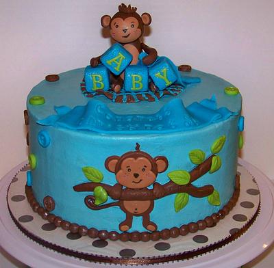 Monkey Baby Shower - Cake by cris711
