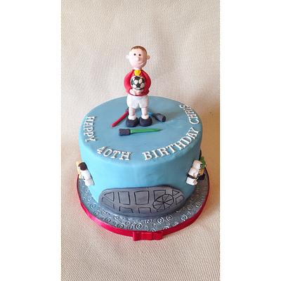 Star Wars/football themed birthday cake! - Cake by Beth Evans