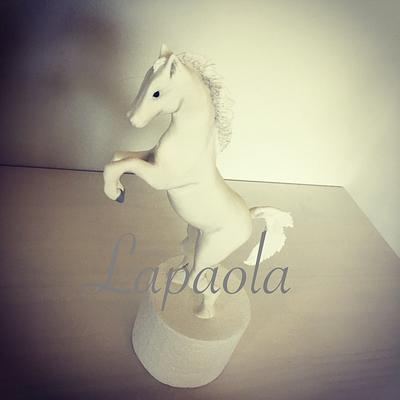 White horse  - Cake by Lapaola