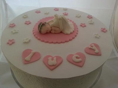 Gorgeous baby christening cake topper - Cake by Treat Sensation