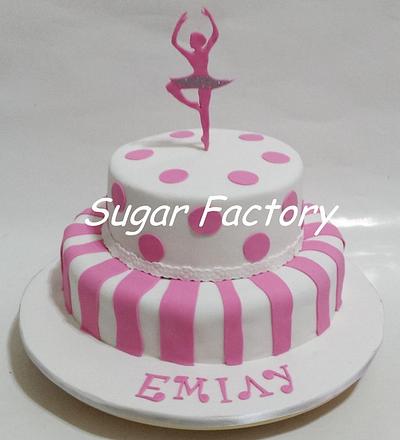 Ballerina christening - Cake by SugarFactory