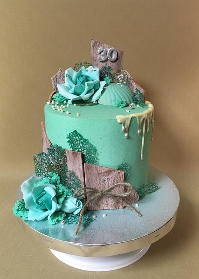 Turquoise - Cake by Oksana Kliuiko